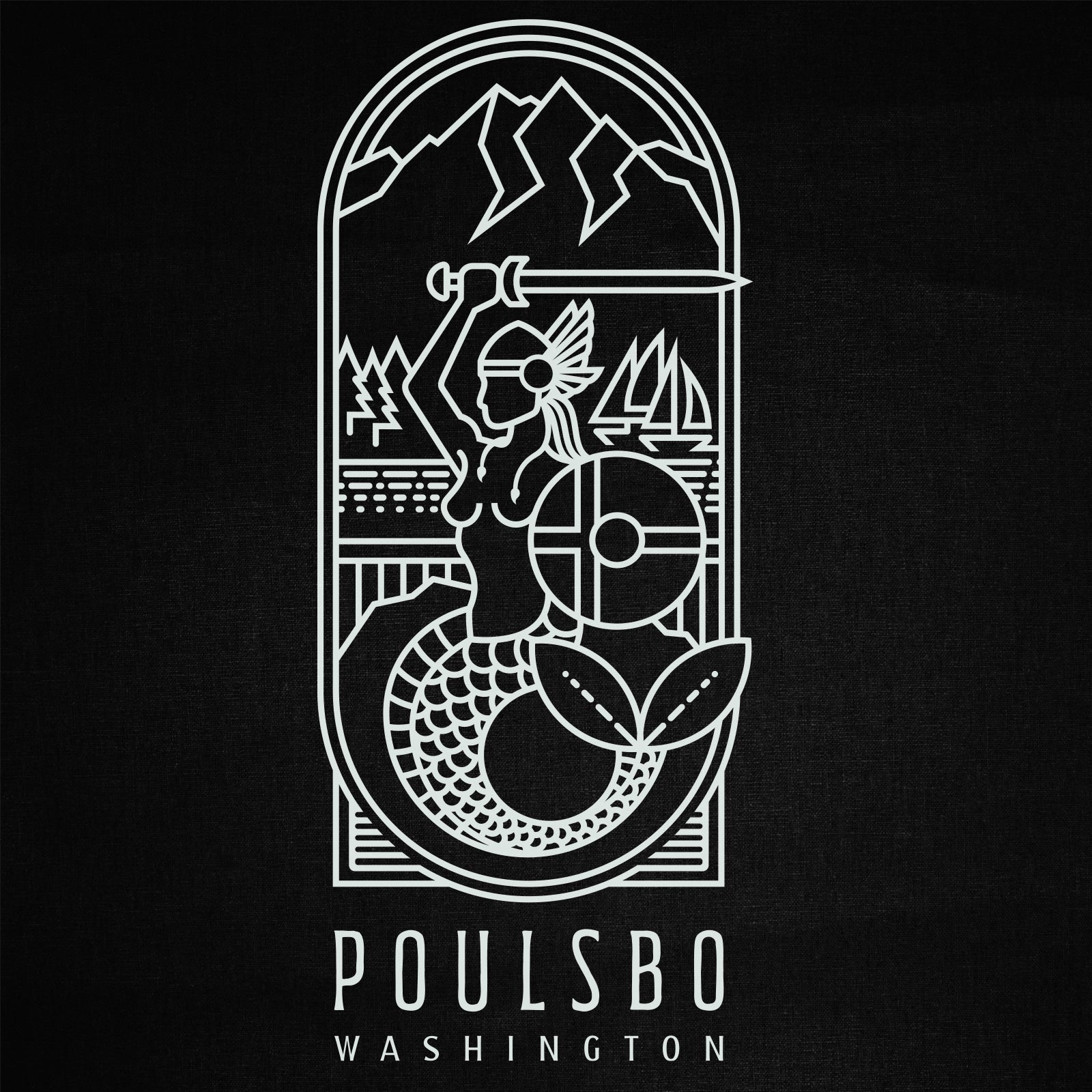 Poulsbo Mermaid T-Shirt