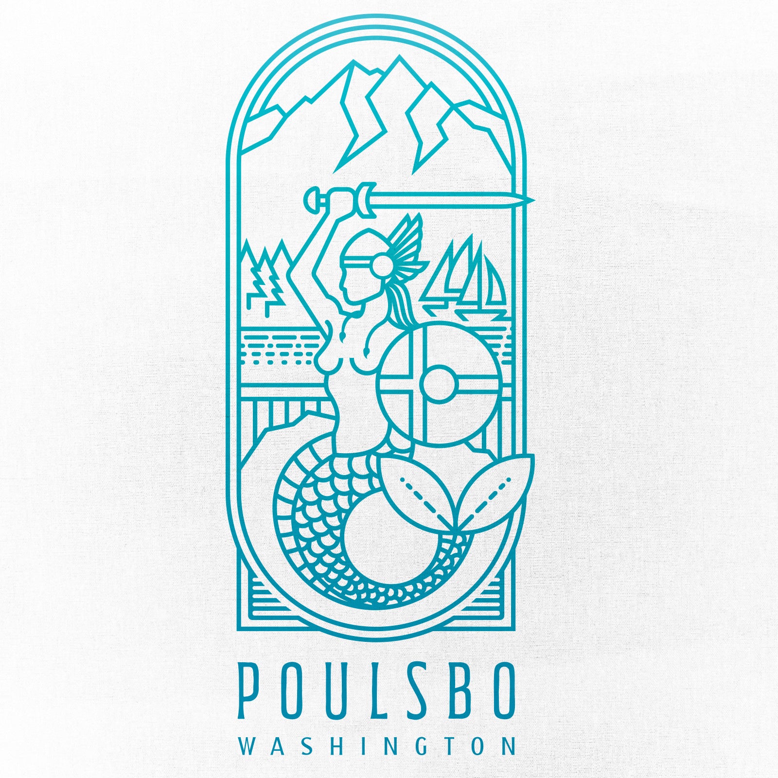 Poulsbo Mermaid T-Shirt