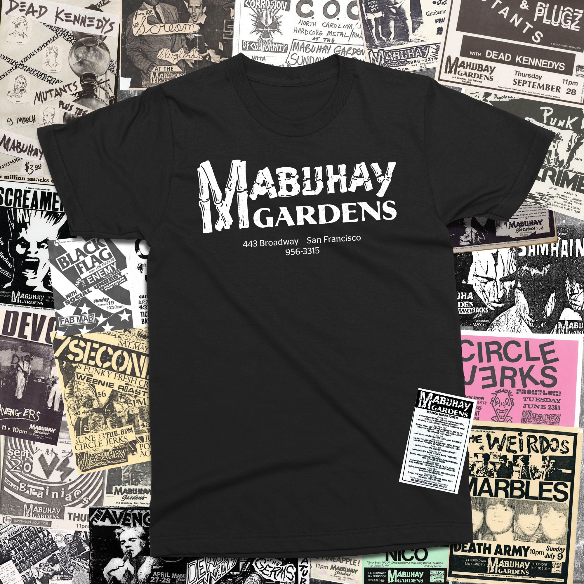 Mabuhay Gardens T-shirt, San Fransisco CA
