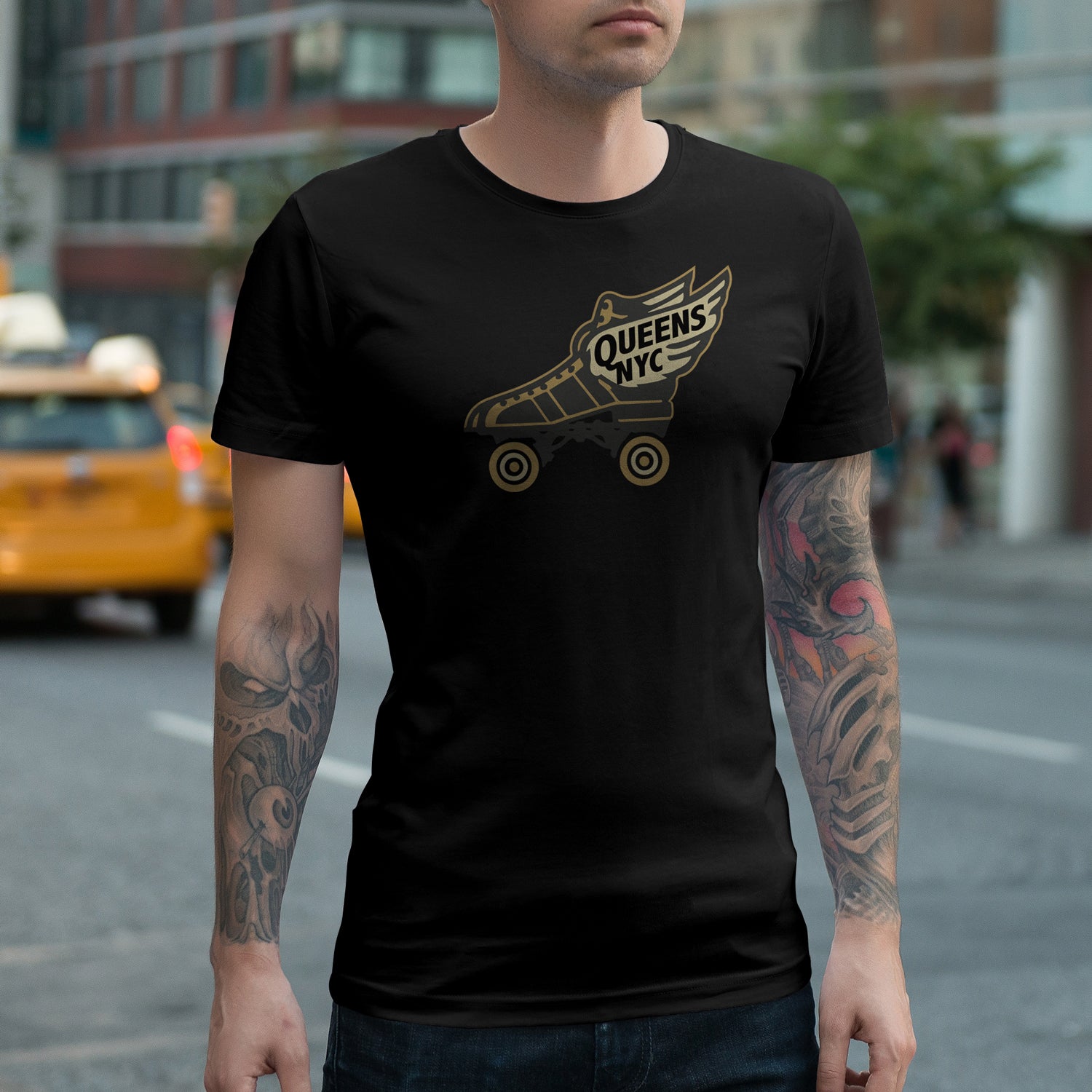 Queens NYC Rollerskate T-Shirt