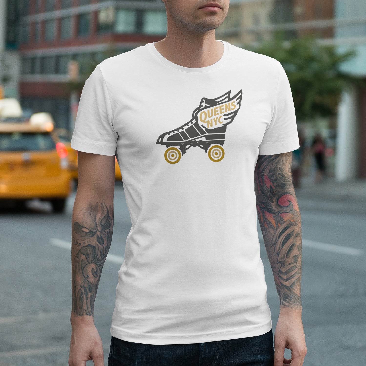 Queens NYC Rollerskate T-Shirt – Wounded Elk